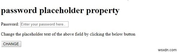 HTML DOM Input Password placeholder 속성 완벽 가이드