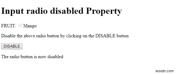 HTML DOM Input Radio disabled 속성 – 라디오 버튼 비활성화 방법 총정리