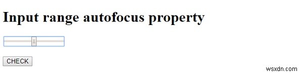 HTML DOM Input Range 자동 포커스(autofocus) 속성 완벽 정리