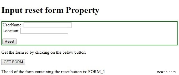 HTML DOM Input Reset form 속성 완벽 가이드