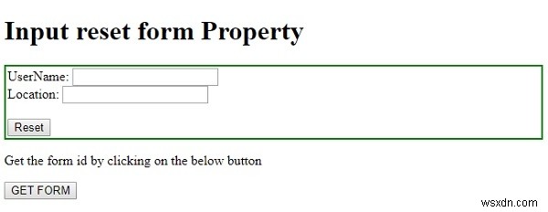 HTML DOM Input Reset form 속성 완벽 가이드