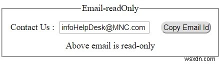 HTML input readonly 속성 – 입력 필드를 읽기 전용으로 만드는 방법