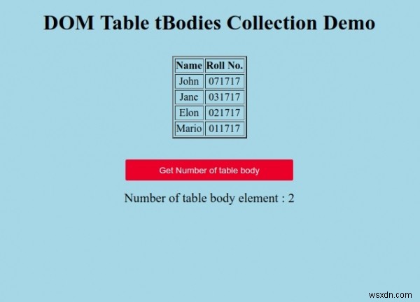 HTML DOM 테이블 tBodies 컬렉션 완벽 가이드 - 문법, 속성, 메서드와 예제까지