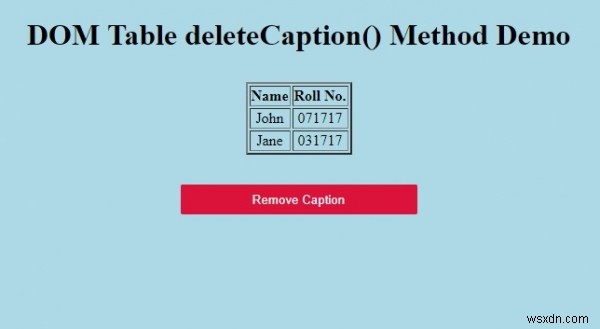 HTML DOM 테이블 deleteCaption() 메서드 완벽 정리