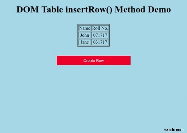 HTML DOM Table insertRow() 메서드 – 문법과 실전 예제 총정리