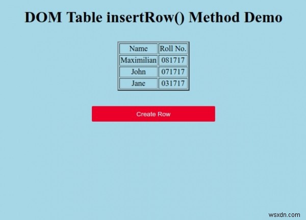 HTML DOM Table insertRow() 메서드 – 문법과 실전 예제 총정리