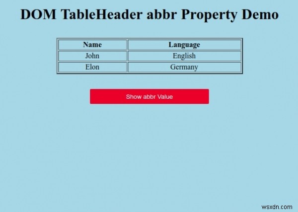 HTML DOM TableHeader abbr 속성 – 사용법과 예제 완벽 정리