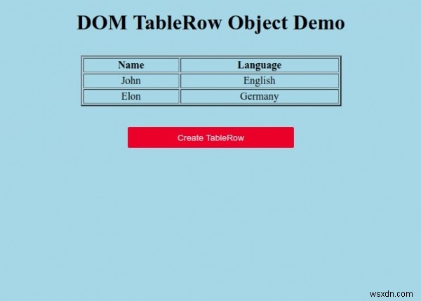 HTML DOM TableRow 객체 완벽 가이드 - 사용법과 예제