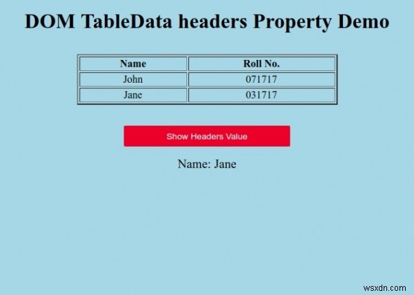 HTML DOM TableData headers 속성 – 사용법과 예제 총정리