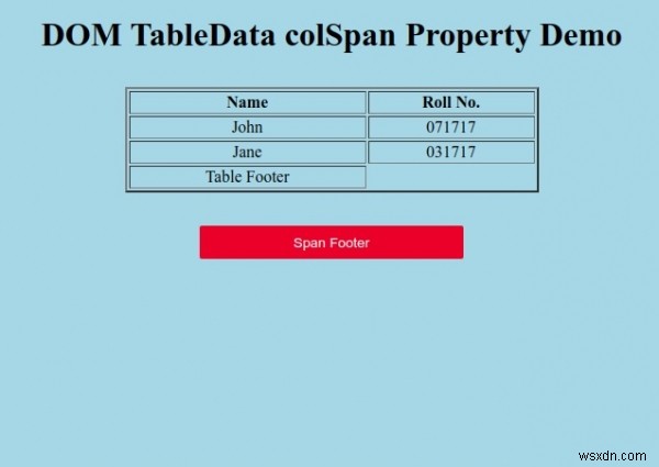 HTML DOM TableData colSpan 속성 – 사용법과 예제로 배우기