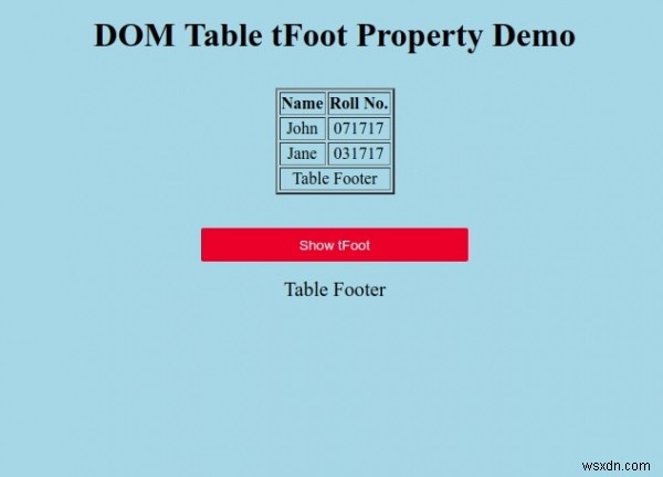 HTML DOM 테이블 tFoot 속성 – 개념, 문법, 실전 예제까지 한 번에