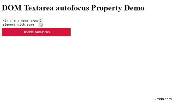 HTML DOM Textarea autofocus 속성 – 개념부터 실전 예제까지