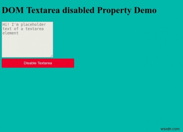 HTML DOM Textarea disabled 속성 – 텍스트 영역 비활성화 방법