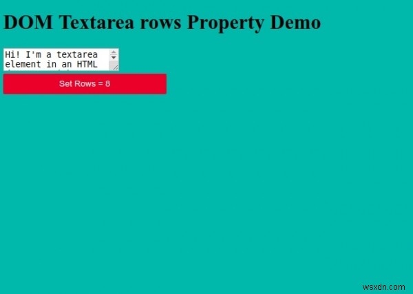 HTML DOM Textarea rows 속성 – 텍스트 영역 행 수 제어 방법과 예제