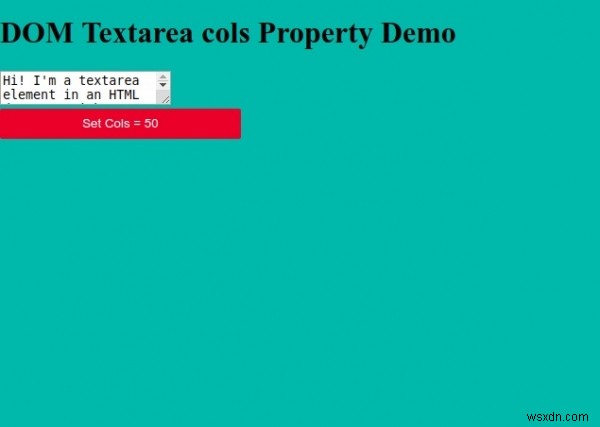 HTML DOM Textarea cols 속성 – 문법과 예제로 배우는 사용법