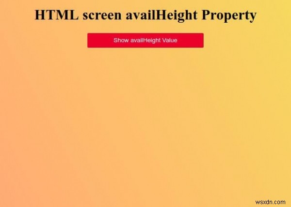 HTML screen availHeight 속성 – 화면 사용 가능 높이 구하기