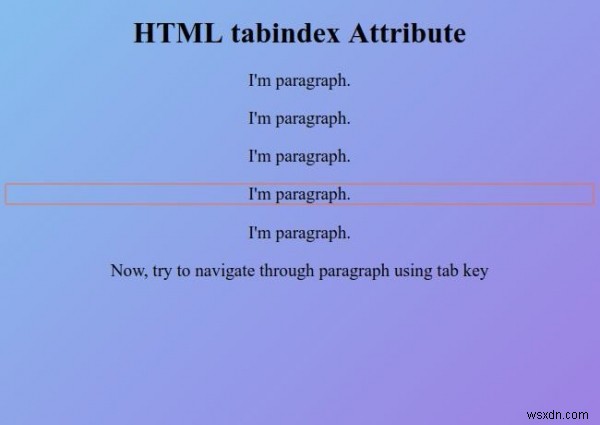 HTML tabindex 속성 완벽 정리 – 요소의 탭 순서 지정하기