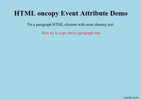 HTML oncopy 이벤트 속성 – 요소 복사 시 자동으로 스크립트 실행하기