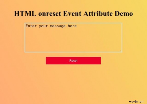 HTML onreset 이벤트 속성 완벽 가이드 – 폼 리셋 이벤트 활용법