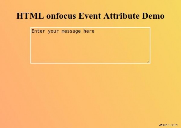 HTML onfocus 이벤트 속성 완벽 정리 – 개념, 문법, 실전 예제