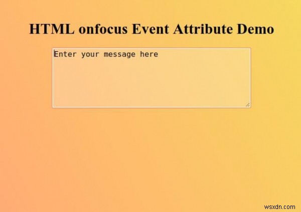 HTML onfocus 이벤트 속성 완벽 정리 – 개념, 문법, 실전 예제