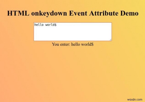 HTML onkeydown 이벤트 속성 완벽 가이드 – 사용법과 예제 코드