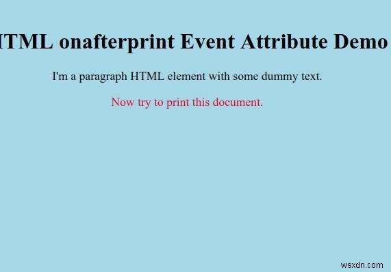 HTML onafterprint 이벤트 속성 완벽 가이드 – 사용법과 예제