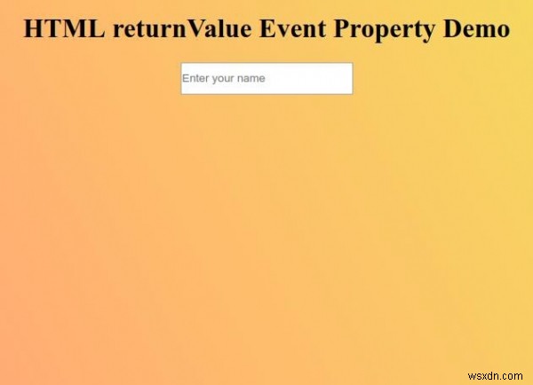 HTML returnValue 이벤트 속성 – 개념, 문법, 예제까지 한 번에 정리