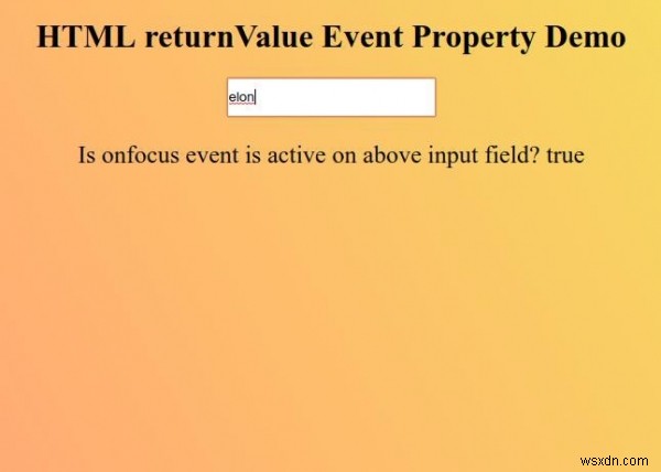 HTML returnValue 이벤트 속성 – 개념, 문법, 예제까지 한 번에 정리