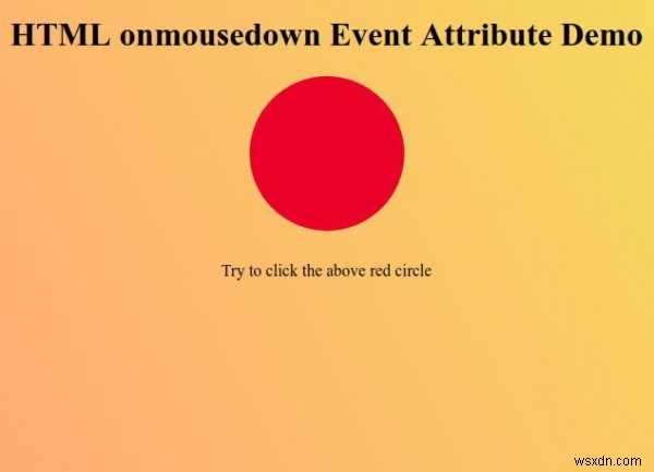 HTML onmousedown 이벤트 속성 – 문법과 예제로 배우는 사용법