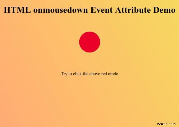 HTML onmousedown 이벤트 속성 – 문법과 예제로 배우는 사용법