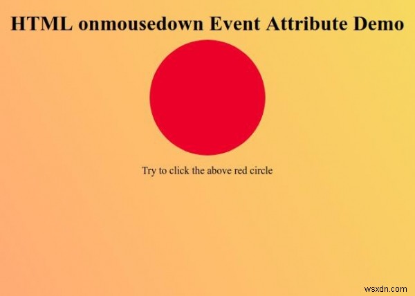 HTML onmousedown 이벤트 속성 – 문법과 예제로 배우는 사용법