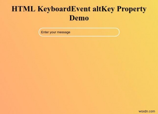 HTML DOM KeyboardEvent altKey 속성 완벽 정리