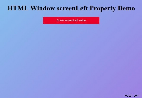 HTML window.screenLeft 속성 – 화면 기준 창의 X 좌표 구하기