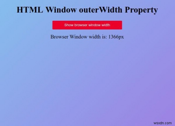 HTML Window outerWidth 속성 – 브라우저 창 전체 너비 확인 방법
