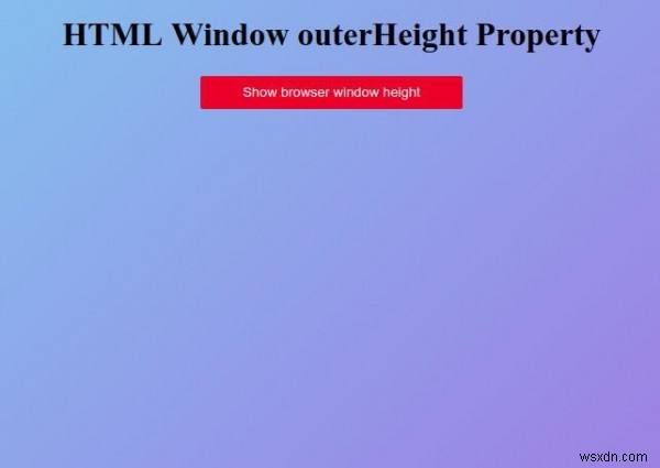 HTML Window outerHeight 속성 – 브라우저 창 전체 높이 구하기
