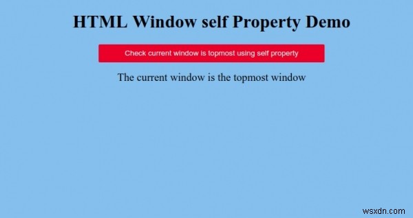 HTML window.self 속성 완벽 가이드 – 현재 창이 최상위 창인지 확인하는 방법