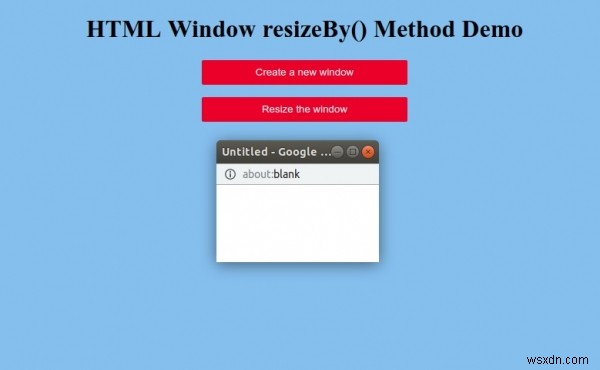 HTML Window resizeBy() 메서드 – 사용법과 예제 총정리