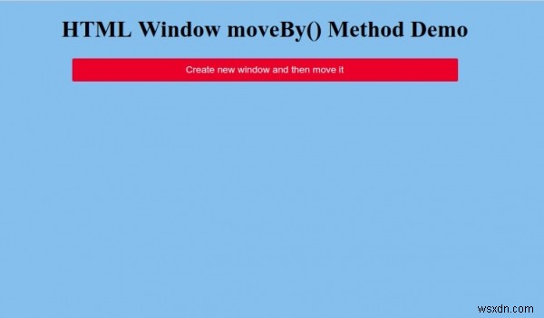 HTML Window moveBy() 메서드 완벽 정리: 문법과 실전 예제