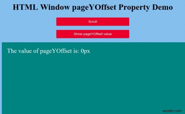 HTML Window pageYOffset 속성 – 세로 스크롤 위치를 픽셀 단위로 확인하는 방법
