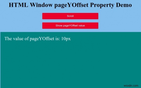HTML Window pageYOffset 속성 – 세로 스크롤 위치를 픽셀 단위로 확인하는 방법