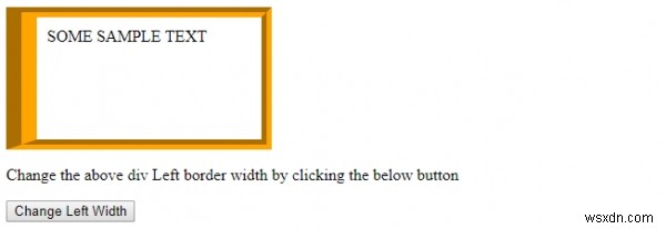 HTML DOM borderLeftWidth 속성 – 요소의 왼쪽 테두리 너비 설정 및 조회 방법