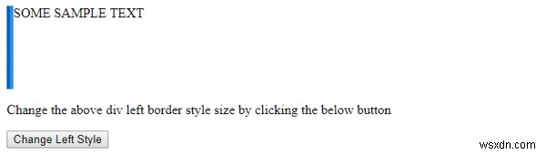 HTML DOM Style borderLeftStyle 속성 – 요소의 왼쪽 테두리 스타일 설정하기