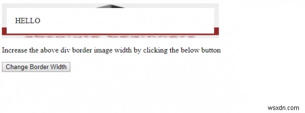 HTML DOM borderImageWidth 속성 – 테두리 이미지 너비 설정 방법과 예제