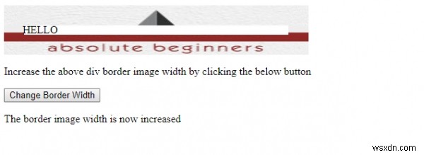HTML DOM borderImageWidth 속성 – 테두리 이미지 너비 설정 방법과 예제