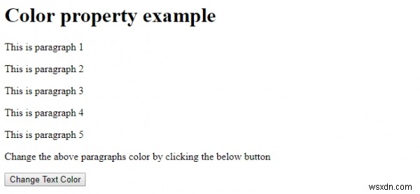 HTML DOM Style color 속성 – 자바스크립트로 텍스트 색상 제어하기