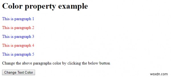 HTML DOM Style color 속성 – 자바스크립트로 텍스트 색상 제어하기