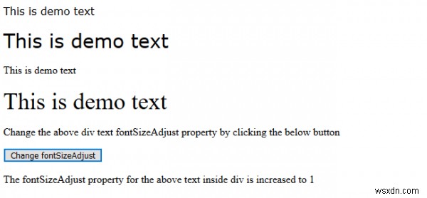 HTML DOM Style fontSizeAdjust 속성 완벽 가이드 – 문법, 속성값, 예제 총정리