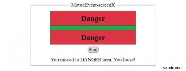 HTML DOM MouseEvent screenX 속성 – 마우스 포인터의 화면 X 좌표 구하기