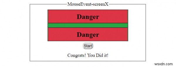 HTML DOM MouseEvent screenX 속성 – 마우스 포인터의 화면 X 좌표 구하기